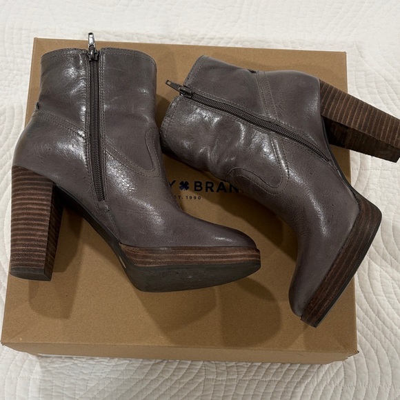 Lucky Brand Dark Gray Heeled Boots - Picture 5 of 10